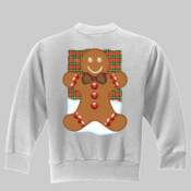 Gingerbread Man With Tartan Plaid Background